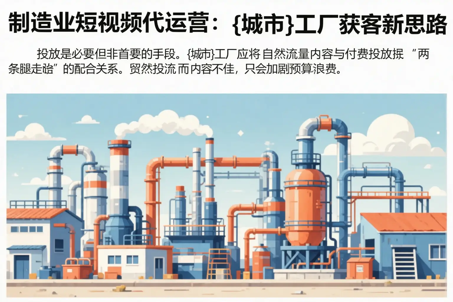 制造业短视频代运营：玉田工厂获客新思路